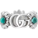 Gucci Double G Ring - Silver/Mother Of Pearl