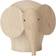 Woud Nunu Elephant Mini Natural Oak Dekorationsfigur 7.8cm