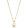 Georg Jensen Daisy Pendant Necklace Small - Gold/White