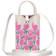 MAULUND Knitted Crossbody Shoulder Bag - Pink Flowers