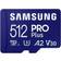 Samsung PRO Plus Class10 UHS-I U3 V30 A2 180/130MB/s 512GB +SD adapter