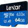 LEXAR High Performance microSDXC Class 10 UHS-I U3 A1 95/45MB/s 128GB (633x) +SD adapter
