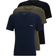 BOSS Logo Underwear T-shirts 3-pack - Black/Dark Green/Dark Blue