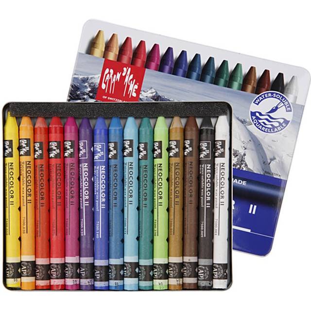 Caran d'Ache Neocolor I Wax Oil Crayons Ass. Pack of 10