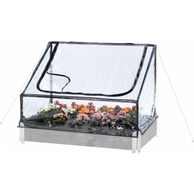 Hortus Greenhouse for Raised Beds 211-102 Rustfrit stål Plast