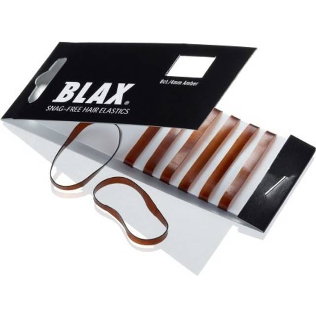 Blax Snag-Free Hair Elastics Amber 8-pack - Bliv mester i at lave en hollandsk fletning - Dinskønhed.dk