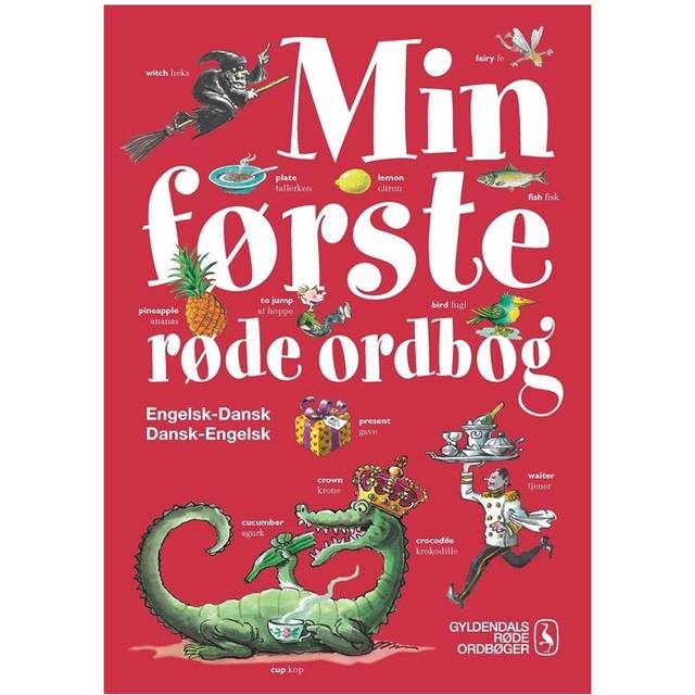 Min første røde ordbog - engelsk-dansk, dansk-engelsk: Engelsk - dansk, Hardback - Gave til baby - TIl den lille