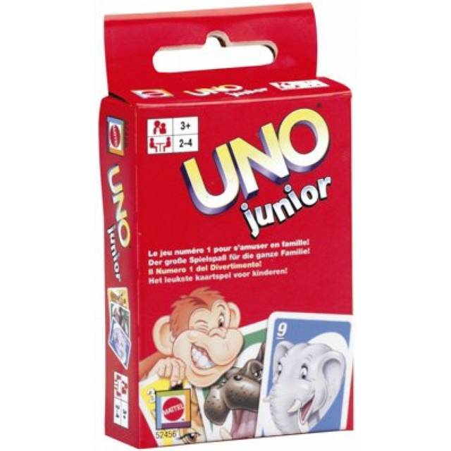 Mattel UNO Junior - 10 Brætspil til små børn 2 – 4 år - Vildmedbørn.dk