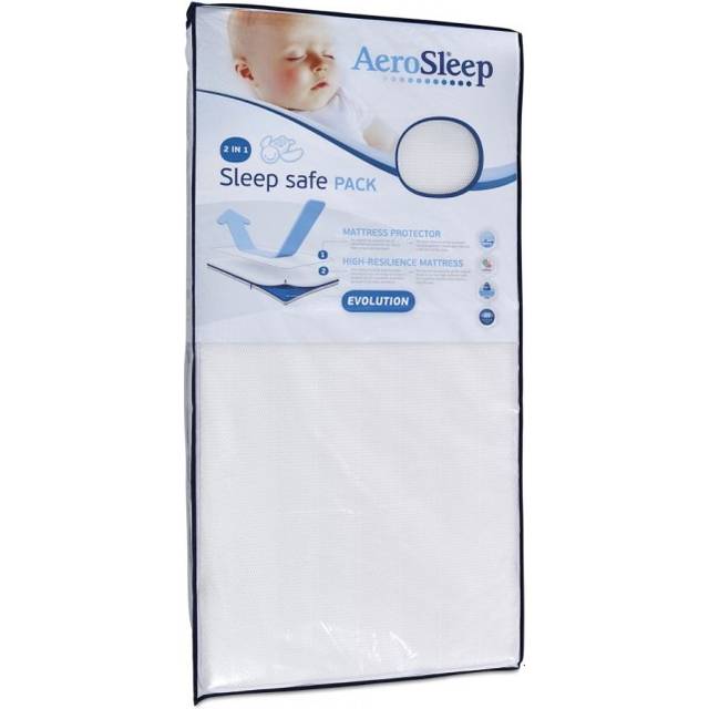 AeroSleep Sleep Safe Evolution Pack 60x120cm - Bedste madras til børn - Vildmedbørn.dk