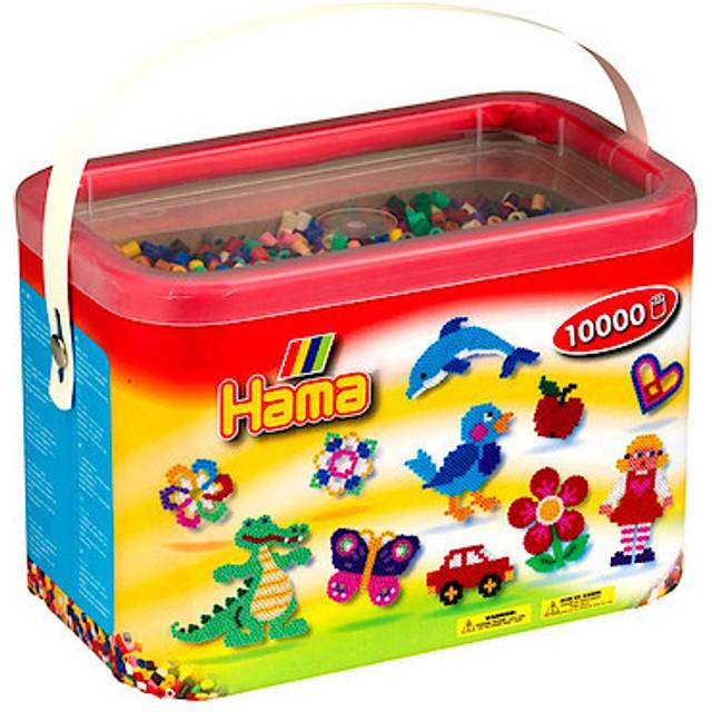 Hama Beads Midi Perler - Neon mix 10000 stk - Gaver til 6 årig - TIl den lille