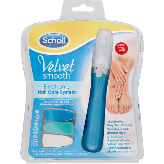 Scholl Velvet Smooth Electronic Nail Care System 150g - Elektrisk neglefil test - Dinskønhed.dk