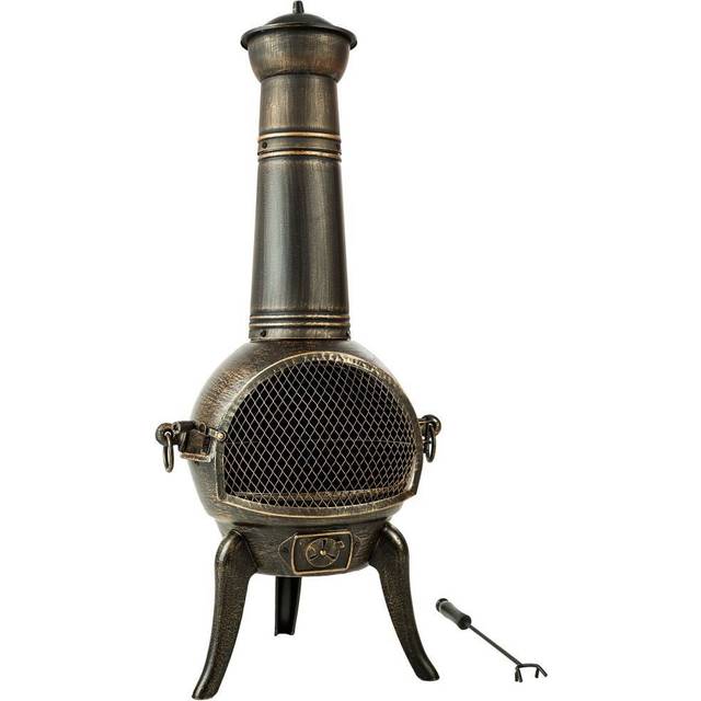 tectake Fire Pit with Chimney