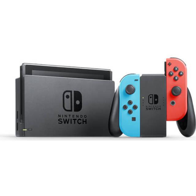 Nintendo Switch Neon Blue + Neon Red Joy-Con 2019 - Gaver til 8 årig - TIl den lille