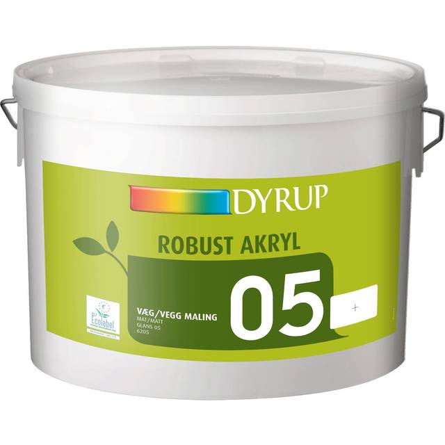 Dyrup 5 Robust Acrylic (6205) Vægmaling Hvid 5L - Guide: maling til køkken - Byg-selv.info