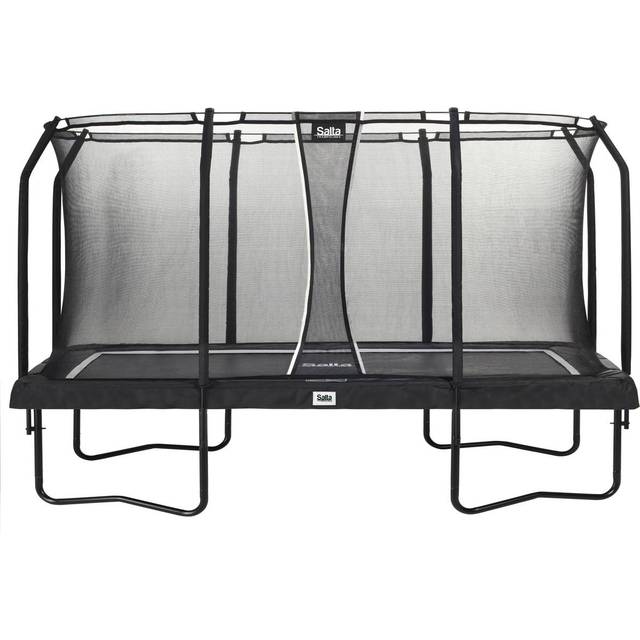 Salta Premium Black Edition 396x244cm + Safety Net - Stor trampolin til børn - Vildmedbørn.dk