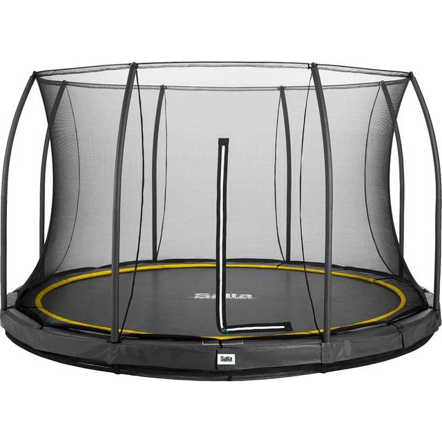 Salta Comfort Edition Ground 396cm + Safety Net - Stor trampolin til børn - Vildmedbørn.dk