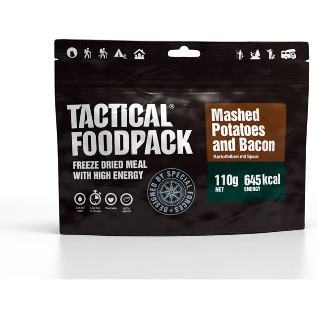 Tactical Foodpack Mashed Potatoes & Bacon 110g - Bedste frysetørret mad - Outdoorfri.dk