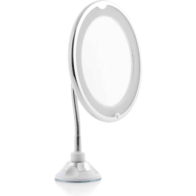 InnovaGoods Mizoom Magnifying Mirror with Suction Cup - Bedste makeup spejl med lys - Dinskønhed.dk