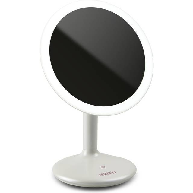 Homedics Touch & Glow Magnifying Makeup Mirror - Bedste makeup spejl med lys - Dinskønhed.dk