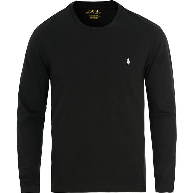 Polo Ralph Lauren Liquid Cotton Long Sleeve Crew Neck T-shirt - Black - Studentergaver 2023 - MOREFEWS