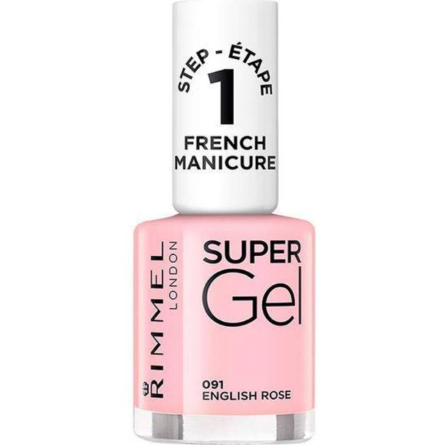 Rimmel Super Gel French Manicure #091 English Rose 12ml - Bedste gel neglelak - Dinskønhed.dk