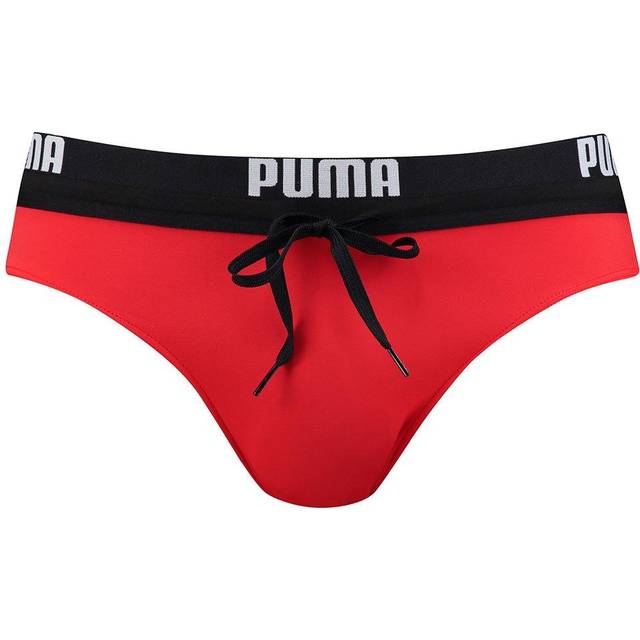 Puma Swim Logo Swimming Brief - Red - Speedos til mænd test - Rygcrawl.dk
