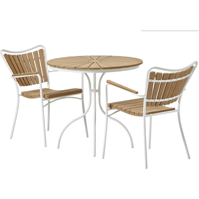 Skargaarden Kerteminde Ø80cm Cafésæt, 1 borde inkl. 2 stole