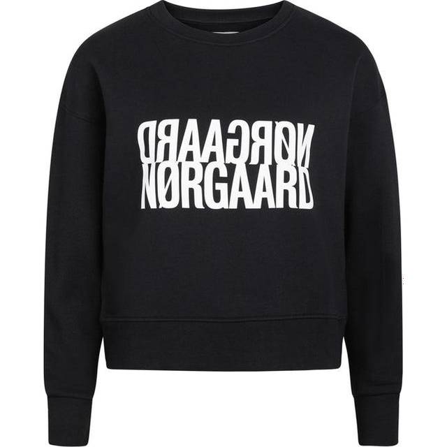 Mads Nørgaard Tilvina Sweatshirt - Black - Sejt tøj til teenageren 2023 – fedt tøj til drenge og piger - MOREFEWS