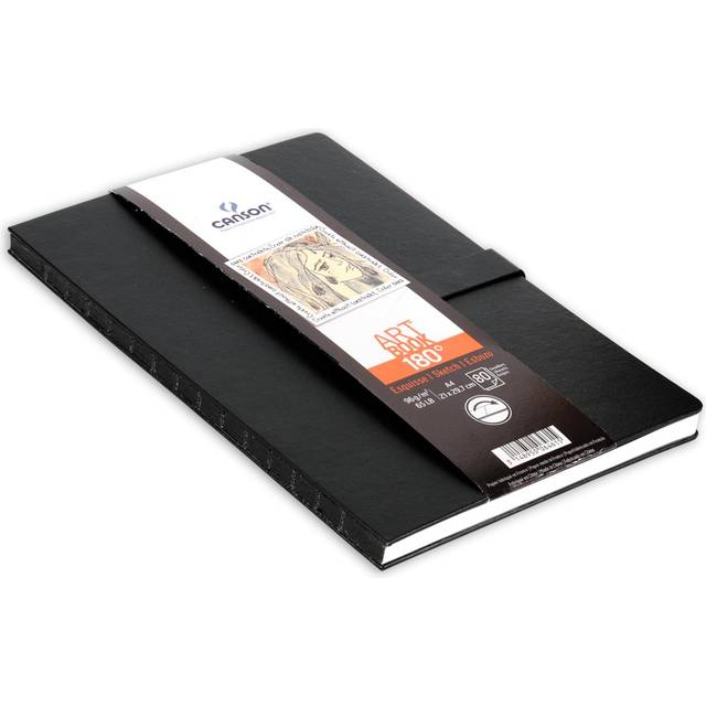 Canson ArtBook 180° A4 lay flat sketchbook including 80 sheets of 96gsm  drawing paper • Pris »