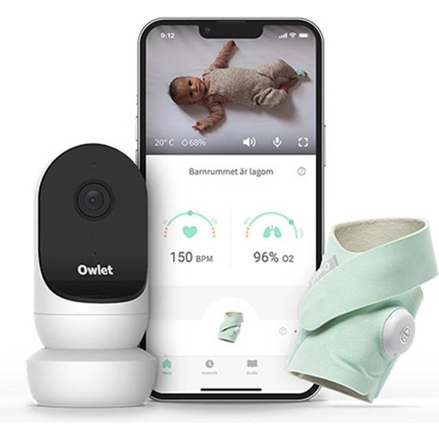 Owlet Duo Smart Sock 3 + Cam - Babyalarm med kamera test - Datalife.fk