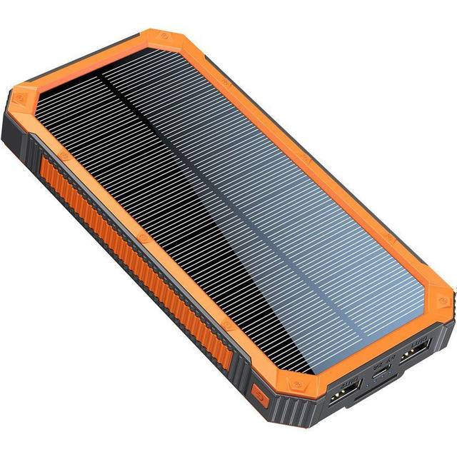 Lippa Solar Powerbank 10000mAh - solcelle oplader test - Outdoorfri.dk