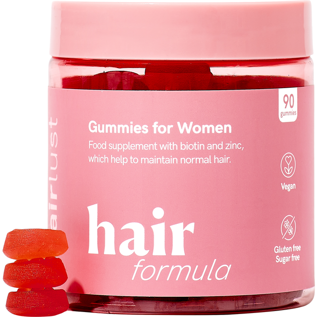 Hairlust Hair Growth Formula Gummies 90 stk - Morefews.dk