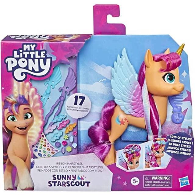 Hasbro My Little Pony Ribbon Hairstyles Sunny Starscout - Julegaver til børn - MOREFEWS