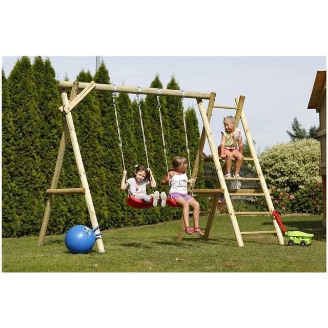 Nordic Play Active Swing Stand w/ Platform w/ Fittings & Swings - Gynger til børn - Vildmedbørn.dk
