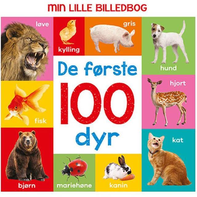 Min lille billedbog De første 100 dyr - Gaver til 1 årige - Vildmedbørn.dk