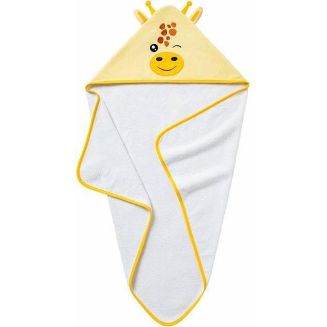 Babycalin Håndklæder 29 x 35 cm Gul Giraf - Bedste babyhåndklæder - Vildmedbørn.dk