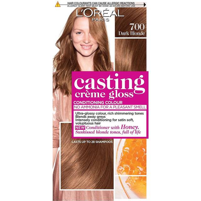 L'Oréal Paris Casting Crème Gloss #700 Dark Blonde 160ml - Guide: Fra mørkt til lyst hår - Dinskønhed.dk