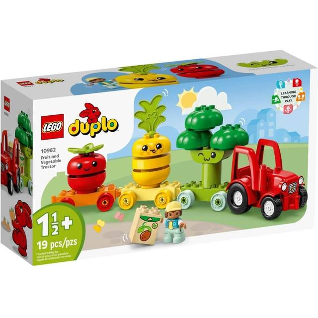 Lego Duplo My First Fruit & Vegetable Tractor 10982 - Gaver til 1 årige - Vildmedbørn.dk