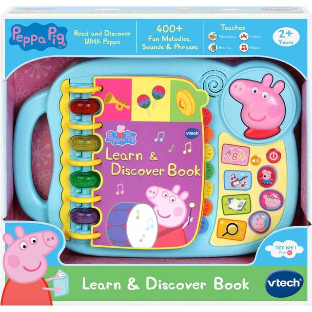 Vtech Peppa Pig Learn & Discover Book - Legetøj til 1 årig - TIl den lille