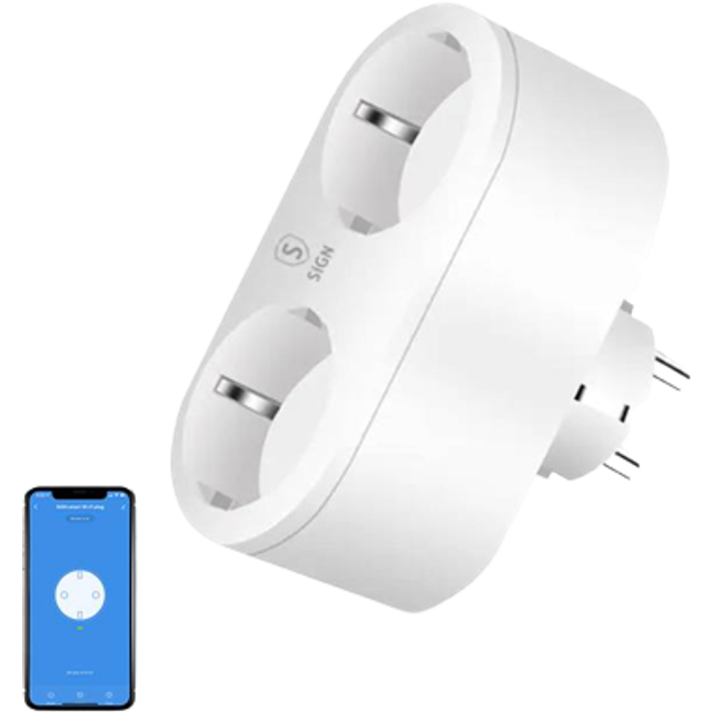 SiGN Smart WiFi Dual Smart Plug 16A