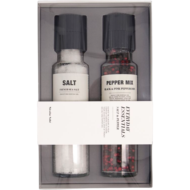 Nicolas Vahé Everyday Essentials Gift Box Salt & Pepper 2stk 1pack - gavehylden.dk