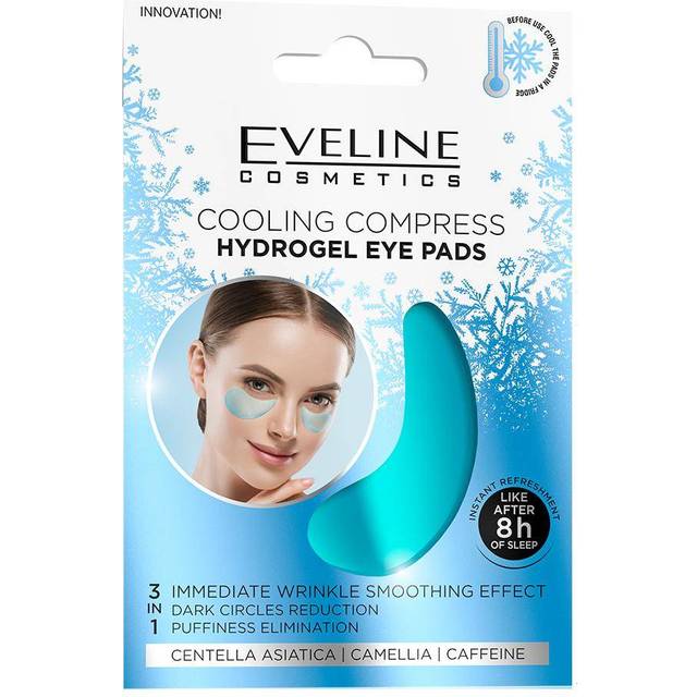 Eveline Cosmetics Cooling Compress Hydrogel Eye Pads 2-pack - Bedste øjenmaske - Dinskønhed.dk