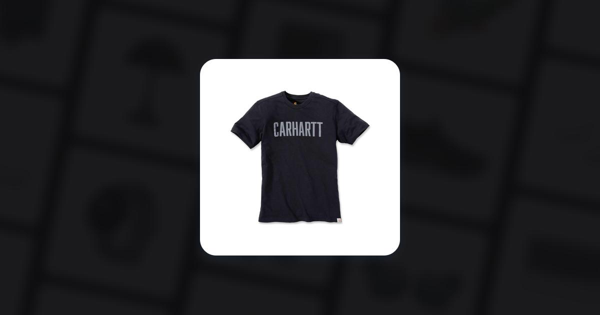 Carhartt Maddock Graphic Block Logo Short Sleeve T-shirt - Black • Pris