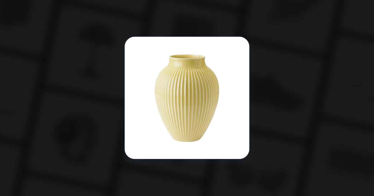 Knabstrup Keramik Grooves Vase 27cm •